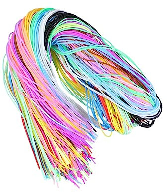 CIMAXIC 2bolsas Cuerda Trenzada De Pvc Unidades Colores Surtidos Para Manualidades