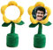 Personalisierte Sonnenblume,imitierende Plüschpuppe mit singender und Tanzender Cartoon-Sonnenblume,Familie,Freunde, Kollegen Geburtstag Geschenke,Büro Auto Dekoration (Yellow)