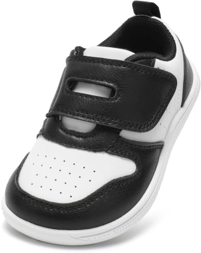 STQ KIDS Mode Basket Enfant Garcon Fille Chaussures Barefoot Facile à Nettoyer Chaussures Pieds Nus Larges pour Enfants Respirant Antidérapant Mixte Bebe Sneakers