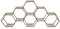 Ecoggeder Soporte para plantas de madera, estantería para flores, soporte hexagonal para flores, 11 niveles, banco de flores, escalera, 231 x 25 x 97 cm, para balcón, salón, terraza