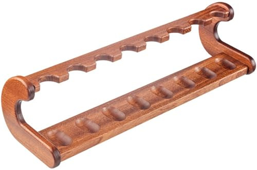 JuanNest Espositore Per Pipa In Legno Massello Per Tabacco Per 8 Pipe, Supporto Universale Con Venature Del Legno Per Casa E Ufficio