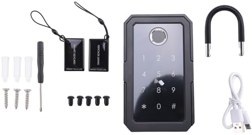 Rastapulz Smartkey-Schließkasten, Kabellose Smartlock-Box mit Heimschlüssel, Elektronischer Schlüsselkasten, App, Digitaler Code, Bluetooth-Schlüsselsafe für Den Gastgeber, Langlebig