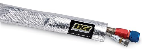 Design Engineering 010404 Heat Sheath - Aluminized Sleeving for Ultimate Heat Protection, 1.25 x 3' | High-Temperature Heat & Abrasion Protection for Hoses, Lines & Wires | Reflects Up to 2000°F | Made in USA