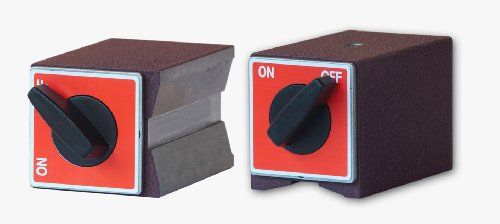 Viwanda ON/OFF Schaltmagnet mit V Aussparung, kein Elektromagnet ! M8 x 1.25, 60x50x55mm - max. 80 kg (784.5N)