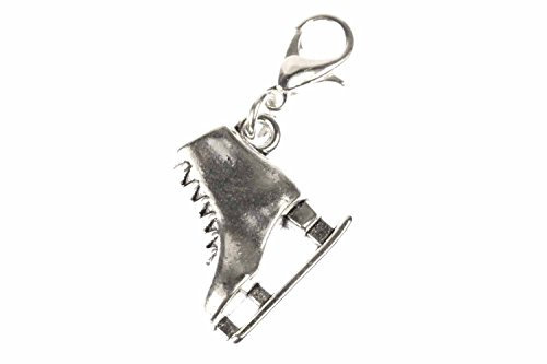 Miniblings Schlittschuhe Eiskunstlauf Charm Winter Eisprinzessin silber - Handmade Modeschmuck I Kettenanhänger versilbert - Bettelanhänger Bettelarmband - Anhänger für Armband