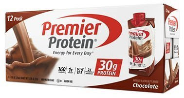 Premier Protein Lot de 12 shakes à haute teneur en protéines, chocolat (325,3 ml)