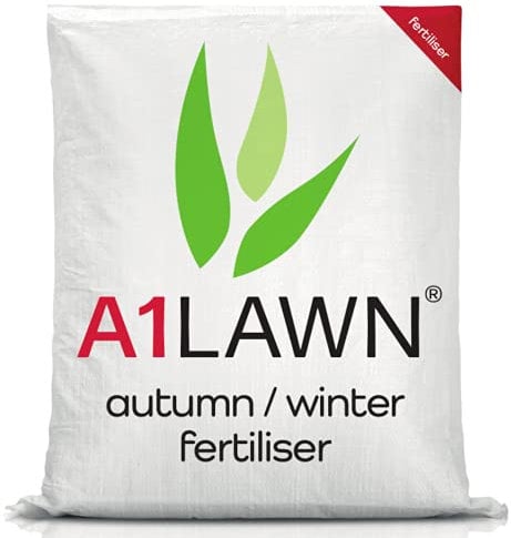 A1 Lawn Ultimate Autumn Winter Lawn Fertiliser, 20kg (560m2) - [6-5-10] Potassium Rich Feed with Nitrogen & Phosphorous - UK Professional Grade to Encourage Growth of Roots & Strong Grass
