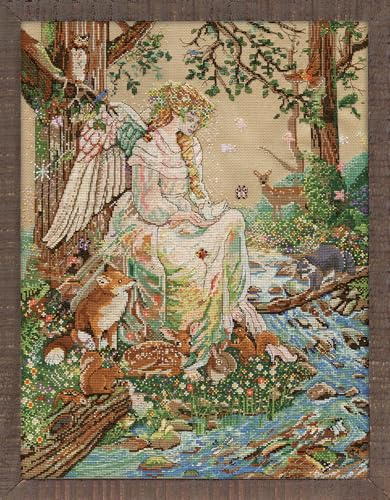 Design Works Mother Nature Cross Stitch Kit, Cotton, Multi-Colour, 40.5 x 50.5 x 0.1 cm