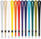 Kandinsky® 25 Stk. ORANGE Schlüsselbänder mit Schnellverschluss 20mm x 900mm Lanyards Umhängebänder geeignet für Messen und Veranstaltungen.