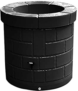 Puit récupérateur d'eau 340L design et coloré, avec robinet. noir - Fabrication française