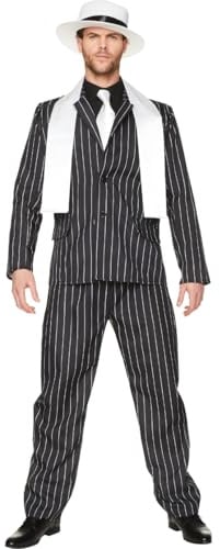 The Men's Gangster Boss Fancy Dress Costume Small