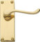 Architectural Hardware Howdens Bertelli Victorian Scroll Lever Polished Brass Door Handles 1 Pair (Latch Door Handle Set)