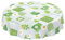 Wachstuchtischdecke abwaschbar Garten Tischdecke Wachstuch Rund Oval Eckig Indoor Outdoor Karo Kamille Grün Rund 140cm
