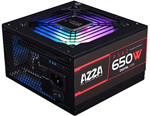 Azza ARGB 650W PC-Netzteil, schwarz, 2X PCIe AD-Z650 (Digital RGB)