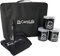 CarpLife Brew Kit - Cookware Set - Carp Fishing Bag - Supplied with Food Grade Pots (3 Black, 4 Camo), Black Etched Tea Spoon and Microfibre Hand Towel