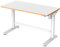 Spacetronik Kinderschreibtisch Elektrisch Höhenverstellbar 100x50 cm, Ergonomischer Kindertisch ab 6 Jahren, Tischhöhe 55–89 cm, 40 kg Belastbarkeit, Antikollisionssystem, Haken, Abgerundete Ecken