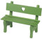 Banc Miniature, Banc de Maison de Poupée, Chaise en Bois Miniature, Utilisé pour la Décoration Pot de Fleur, Décoration Micro Paysage, Jardin Féerique, Décoration de Vacances (Vert)
