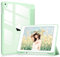 DTTOCASE iPad 6th / 5th Generation 9.7 inch Case (2018/2017),iPad Air 2 & 1 9.7 Inch (2014/2013) Case with Clear Transparent Shockproof Back Cover[Built-in Pencil Holder, Auto Sleep/Wake]-Matcha Green