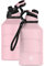 Fjbottle Botella de agua de acero inoxidable de 2.2 l de pared única con tapa magnética, botella grande de metal para beber jarra de gran capacidad, camping, gimnasio
