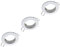 Oktaplex 3er Set Sedan Spotrahmen flach für GU 10 & LED Module - Deckenspots 60mm Lochmass Weiss Einbauleuchte rund