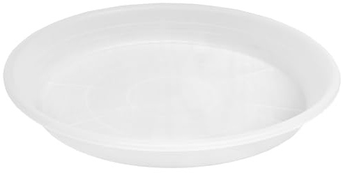 SAUCERHOME Blumentopf-Untersetzer 66 cm Durchmesser, extragroß, Kunststoff, 1er-Pack 63,5 cm Durchmesser, schwer, Entwässerung, Innenbereich, keine Löcher, langlebig, Wasserfänger, Transparent