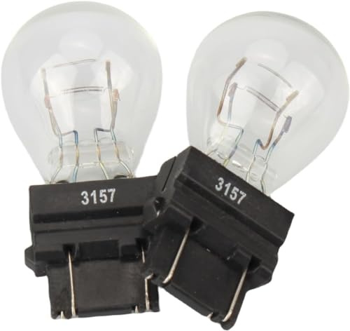 Piumeif 3157/3457 tail/brake light bulb/Turn Signal Bulbs(12V 27/7W 3000K) fits for Jeep Grand Cherokee Wrangler Commander Compass Journey Primus Edge -(Pack of 2)