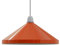 Lampenschirm aus Metall, Retro-Stil, kegelförmig, einfache Montage, für Wohnzimmer, Schlafzimmer, Küche (Orange, 1 Stück)