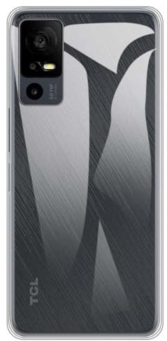Auotu Soft TPU Silicium Etui Étui Housse Coque Silicone Silikon Cover Silicon Case pour TCL 40 R 5G (TCL 40R 5G) Smartphone (Transparent)