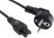 Cavo di alimentazione per notebook, adattatore Schuko, 1-1,5 m, 3 poli, certificato AC VDE, adatto per HP IBM Acer Dell Lenovo Micky Mouse Cavo Topolino (angolo 1,5 m)