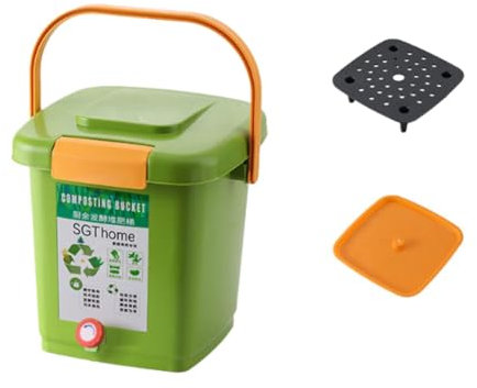 Qianly Composteur Portable pour Jardin, Maison, Cour, Jardin, Ferme, Cuisine, 15l