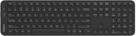 Contour Balance Keyboard | Full-Size Ergonomic Wireless-Keyboard with USB Receiver, Numeric Keypad, Comfortable Typing for Home & Office, Compatible with Windows OS - UK Layout