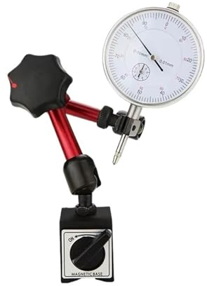 Drehbank Zubehör Hebelmessuhr mit Magnethalter, Messspitzen, Messständer, Magnetfuß, Komparator, Uhr, Werkzeug, Mikrometer, Messuhr(10mm and Stand B)