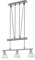 Trio Leuchten LED-JoJo-Pendelleuchte Levisto in Nickel matt, Glas alabasterfarbig weiß 371010307