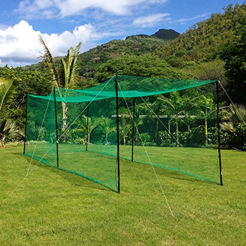 Fortress Das ultimative Kricketnetz – Garten Cricket Käfig (16m)