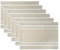 DII French Stripe Esstisch Kollektion Bauernhausstil Tischset-Set, 33 x 48 cm, Taupe/Weiß, 6-teilig