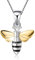 Springlight ✦ Geschenke für Frauen Kette für Damen S925 Sterling Silber Kette Damen mit Anhänger Süße Honigbiene Anhänger,Kettenlänge:43cm, Schmuck Geburtstagsgeschenk für Frauen.