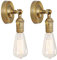 Phansthy 2x Vintage Wandleuchte Wandlampe Wandbeleuchtung Industrie Wandleuchten Loft-Wandbeleuchte Küchenwandleuchte Spiegeleuchte Badezimmerleuchte (antike Farbe)