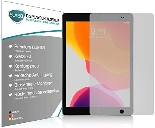 Slabo 2 x Displayschutzfolie kompatibel mit iPad 10.2 (7. Gen. | 2019) | 10.2 (8. Gen. | 2020) | 10.2 (9. Gen. | 2021) Displayschutz Schutzfolie Folie No Reflexion | Keine Reflektion MATT