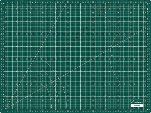 Base de corte 60x45 cm (A2) 3mm de grosor en CENTÍMETROS y PULGADAS, auto cicatrizante para manualidades como patchwork, scrapbooking, modelismo y otras- Kadusi