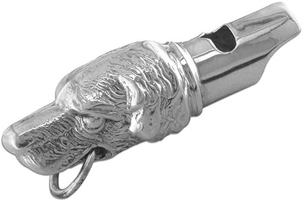 Hundepfeife aus massivem 925er Sterlingsilber