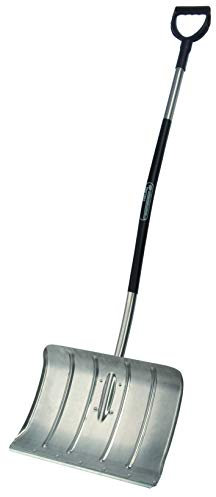 Freund Victoria Ergonomix Ergonomic (Schneeschieber Blattmaße 50x35 cm, Alu-Stiel ergonomisch mit D-Griff, Schaufelblatt mit Stahlkante, erhöhter Seitenrand, Stiellänge 125 cm) 97039, grau