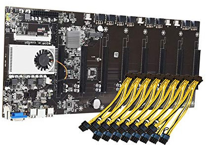 Tamkyo Mining Motherboard 8 GPU Bitcoin Crypto Etherum Mining Set Kit Combo with 1600MHz,Power Cable