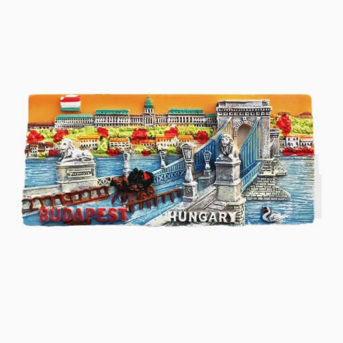 3D-Kühlschrankmagnet, Budapest-Ungarn, Reise-Souvenir, Geschenk, magnetische Aufkleber-Kollektion
