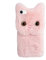 Mikikit Cartoon Phone Case Compatible with iPhone 7/8/SE Protective Puffy Cat Phone Case Shell Plush Phone Cover Protection Cover Pink