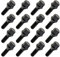 16x Radschrauben M12x1,5 Radbolzen Kegel 60° Kegelbund SW17 35mm Schwarz