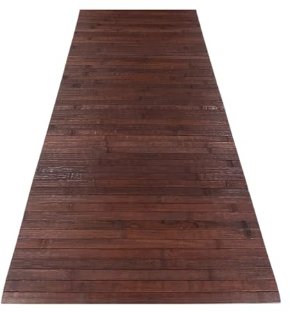 Tex family Küchenteppich aus Bambus Woody Braun - 50 x 230 cm