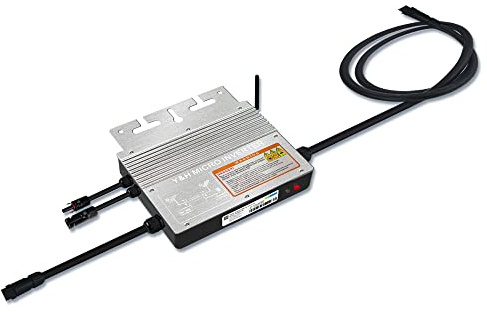 PMSUN 600W netzgekoppelter Mikro-Wechselrichter mit WiFi-Kommunikation wasserdicht MPPT stapelbar DC30-60V Solareingang AC110V 220V automatischer Reiner Sinusausgang für 30V 36V PV-Panels