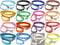 Vibrant Leather Dog Lead For Puppy, Dogs in 3 Sizes - For Small, Medium & Large Pet Bright Colour Leash (White, Small (120cm x 1.5cm))