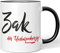 JUNIWORDS Tasse, Zak, der Unbarmherzige, Schwarz (5312947)