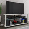 VCM TV Möbel | Lowboard | Fernsehregal mit Rollen und ausreichend Stauraum | Maße H. 45 x B. 115 x T. 41 cm | Fernseh Möbel – Folas XL Beton-Grau